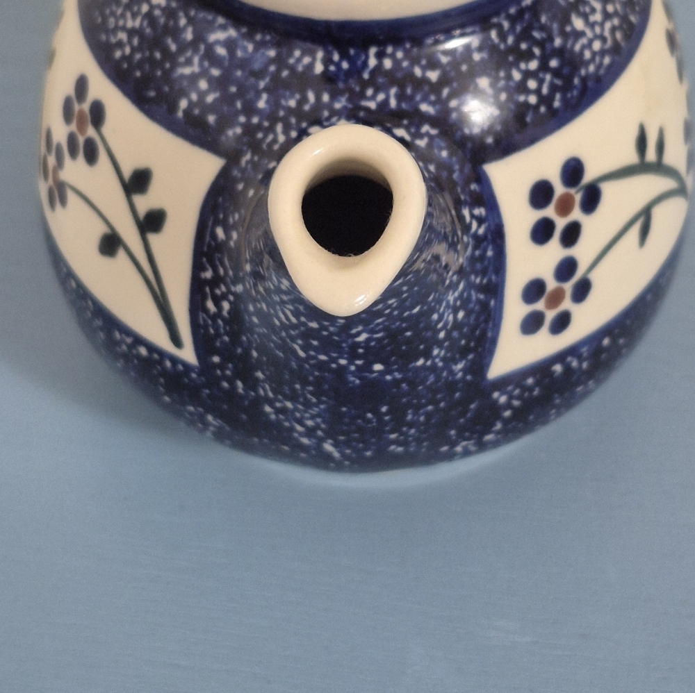 Boleslawiec Polish Pottery Floral Teapot - Picture 5 of 7
